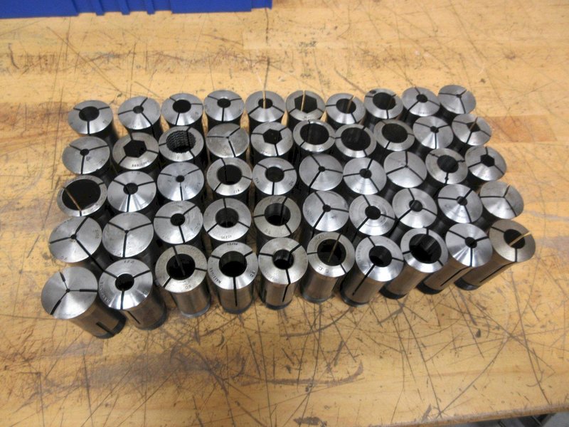 Hardinge 5C Collets (50pcs), Assorted Diameters and Shapes - Auction Item