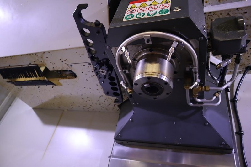 Haas VF-4SS 5-Axis CNC Vertical Machining Center,  12K RPM Spindle, 30 Station SMTC, TSC, Probing, Chip Auger, 4th and 5th Axis Drives with Haas TR-200Y Trunnion Table- NEW 2018- Auction Item