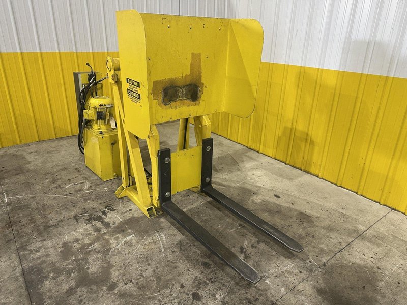 48&quot; HYDRAULIC PALLET INVERTER / FLIPPER / UPENDER MACHINE: STOCK #22798
