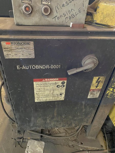 36&quot; SIGNODE MODEL M200HF AUTOMATIC BANDING MACHINE. STOCK # 0733722