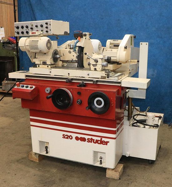 7.9″ x 15.7″ Studer S20-2 Compact Universal Cylindrical Grinder, 1989 – Tailstock, Grinding Attachment