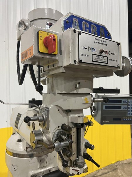 2 HP ACRA MODEL #AM-2V VERTICAL KNEE MILL: STOCK #18827