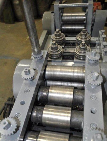.187” x 5” TISHKEN EDGING &amp; STRAIGHTENING MACHINE, FOR COIL, STRIP OR BAR: YOBRO #26323