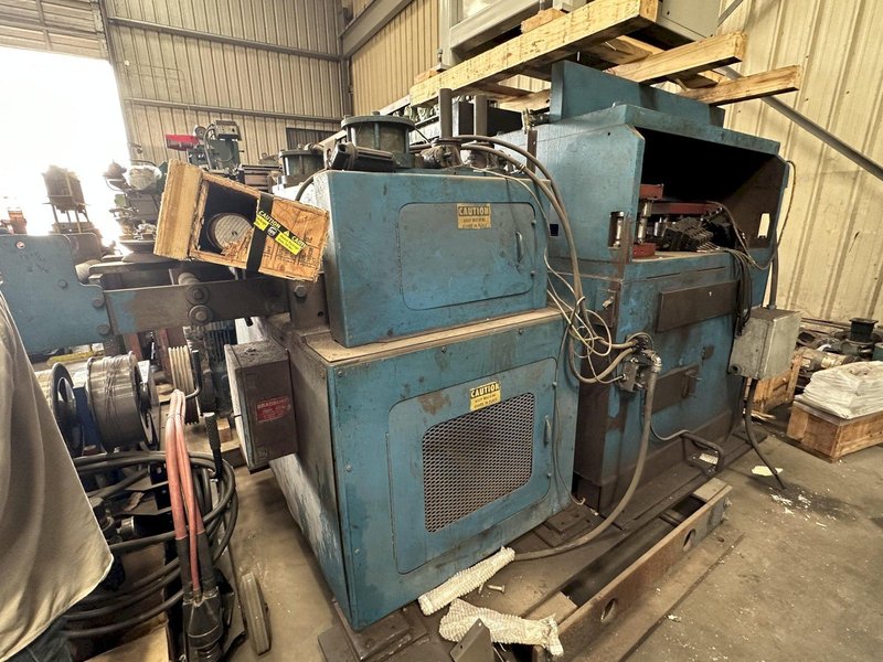 24" BRADBURY STRAIGHTENER, FEEDER &amp; PRE-PUNCH GOGLE PRESS &amp; CUTOFF: STOCK #19203