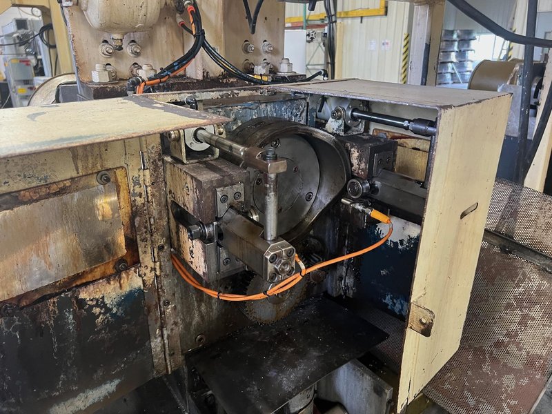 Nutap Model MAS-14V Twin Spindle High Speed Bent Shank Tapper