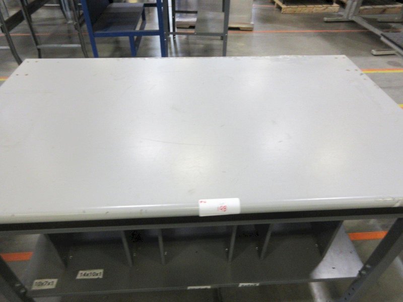 Shipping Table, Heavy Duty Metal with Laminate Top- Auction Item