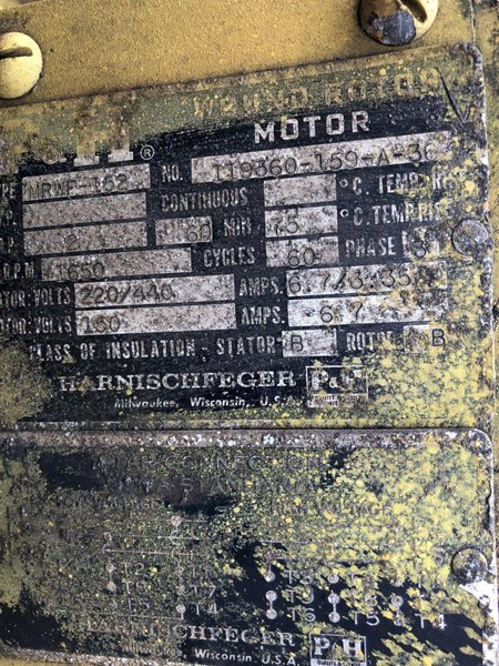 7-1/2 TON P&amp;H TOP RUNNING CRANE HOIST: STOCK #14609