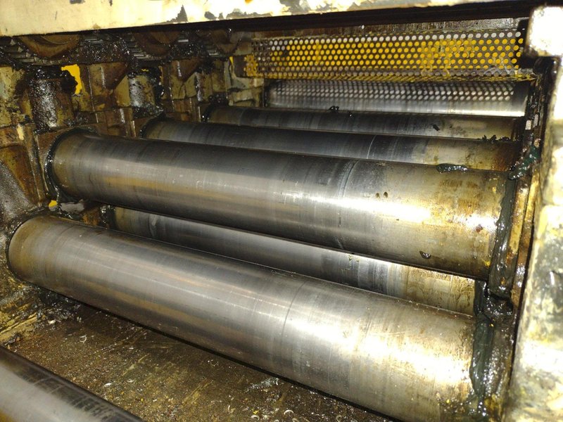 12" X .093" LITTELL MODEL #418-7PDL 7 ROLL MOTORIZED COIL STRIP STRAIGHTENER: YOBRO 24942