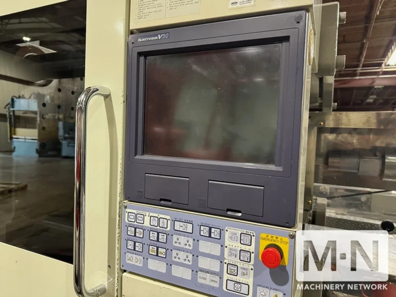 240 TON 9.28 OZ TOSHIBA MODEL EC240NIIV30-6A SILICONE LIM INJECTION MOLDING MACHINE MFG 2007 TWO AVAILABLE