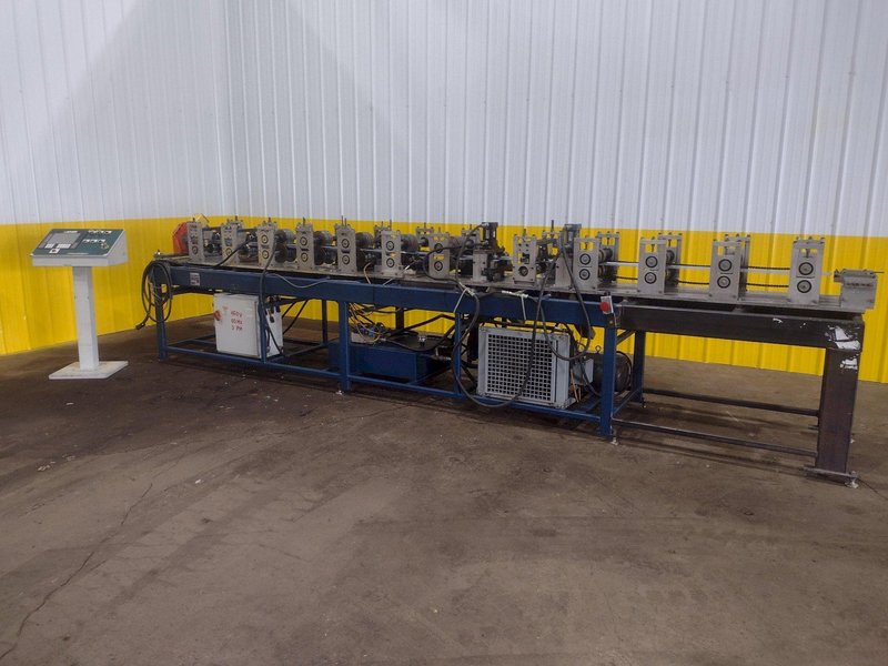 12 STAND X 10&quot; KNUDSON MODEL #KS-2468 STUD &amp; TRACK FRAMING ROLLFORMER, WITH AMS CONTROLS: STOCK #18942