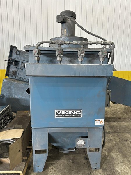 48&quot; TABLE VIKING MODEL #4812CT CONTINUOUS SHOT BLAST PARTS CLEANING SYSTEM, NEW IN 2017: STOCK #22469