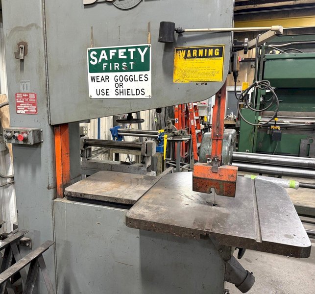 36" Doall Vertical Bandsaw ZS-3620, 8000 FPM, 20" Under Guide, 15 HP