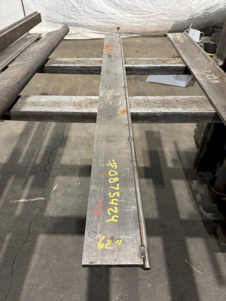 62" X 4 1/2" X 1/2" PRESS BRAKE RADIUS DIE. STOCK# 0875424