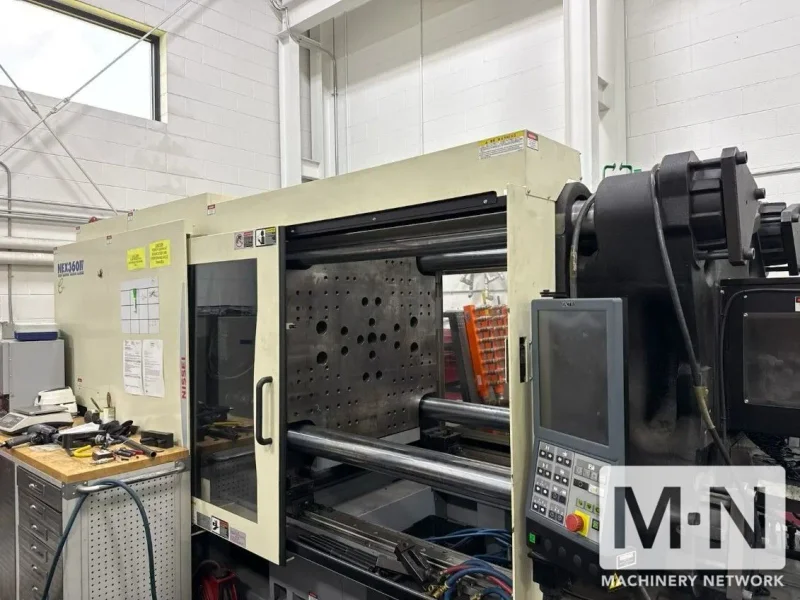 397 TON 32 OZ NISSEI MODEL NEX360IV-100LE ELECTRIC INJECTION MOLDING MACHINE MFG 2018 **LOW HOURS