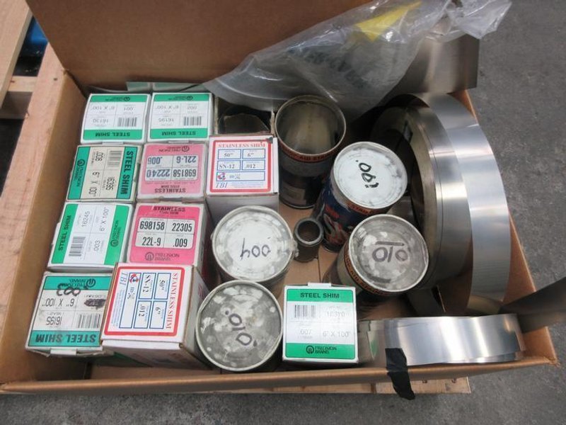 Box of Shim Stock, Various Types- Auction Item