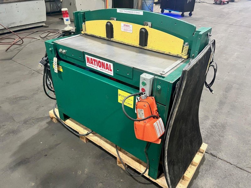 USED NATIONAL MODEL NH-3612 HYDRAULIC SHEAR 36&quot; X 12 GAUGE, Stock# 11166, Year: 2018