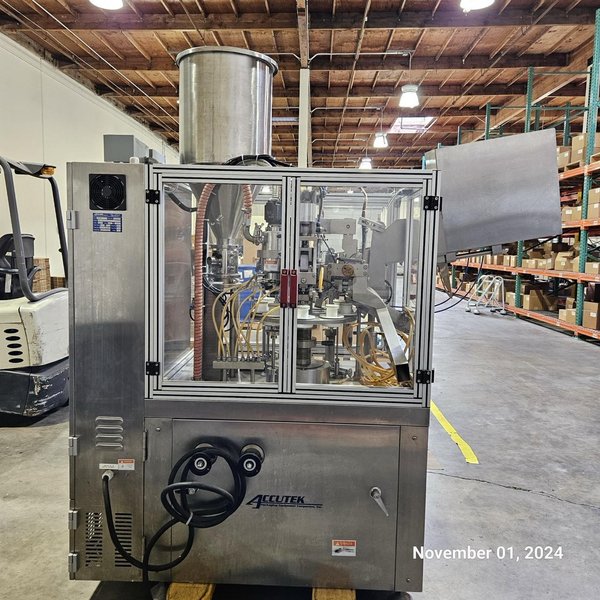 Accutek 50-TFS-1PT Automatic Tube Filler and Sealer, 2019