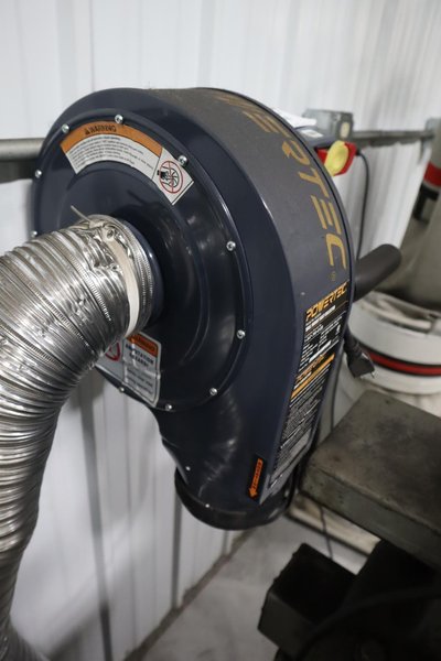 Powertek Wall Mount EC-5370 Dust Collector- Auction Item