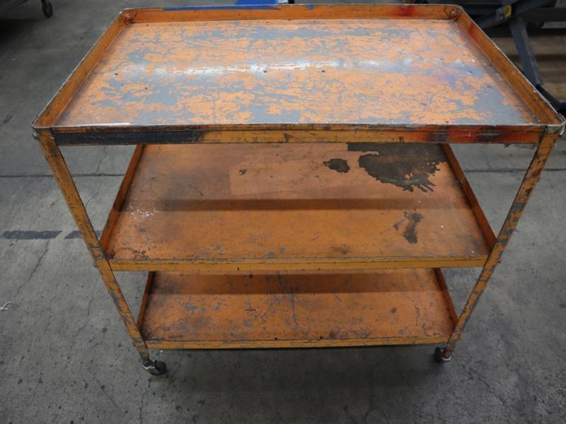 Metal Cart w 3 Shelves- Auction Item