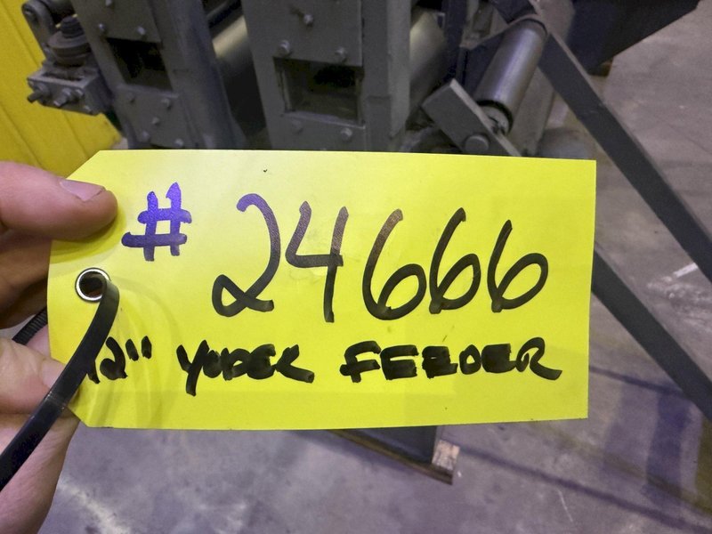 8" WIDE YODER 4-ROLL POWERED COIL FEEDER: YOBRO #24666