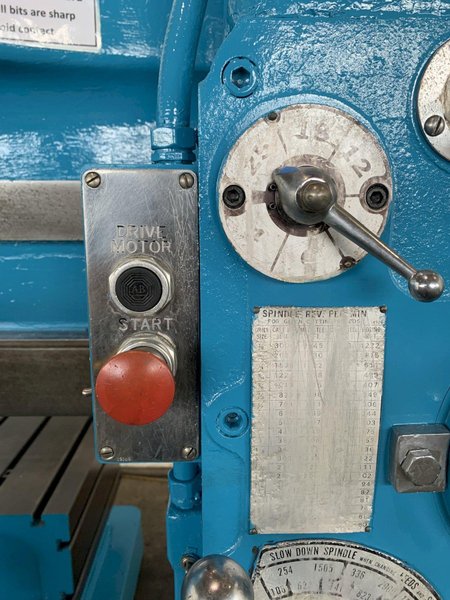 4&#039; X 11&quot;  CARLTON NATCO 1A RADIAL ARM DRILL. STOCK # 0893624