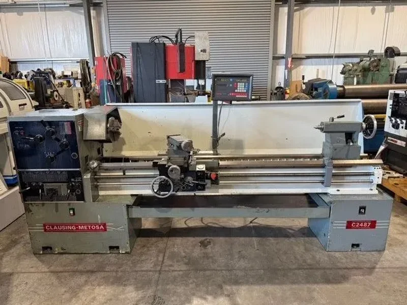 Clausing Metosa C2487 24”/34” x 87”cc Engine Lathe DRO #7687