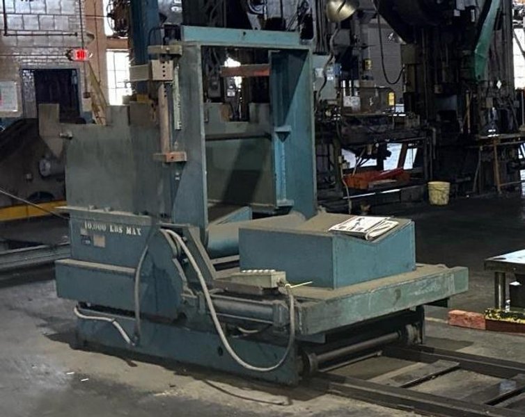 10,000 LBS POWERED COIL UPENDER FLIPPER &amp; TRAVERSING COIL CAR: YOBRO #26285