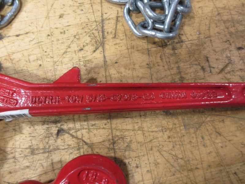 Pittsburgh 2 Ton Load Leveler, Ultra-Tow 5/16" Chain Binder, Lug-All Cable Come-A-Long- Auction Item