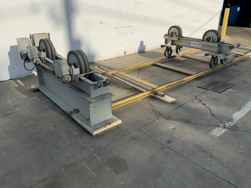 10 TON RANSOME TANK ROLL SET ON ADJUSTABLE TRACK: STOCK #81221