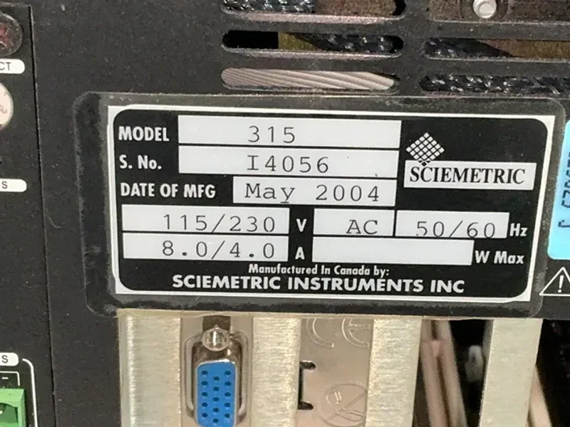 Sciemetric Instruments Fluid Waveform Analyzer - 315