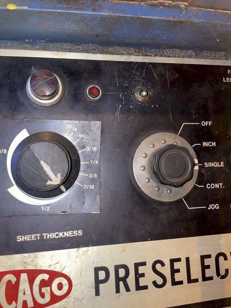 16' X 5/8" CHICAGO DREIS &amp; KRUMP AUTO-SELECT HYDRAULIC SHEAR: STOCK #15862
