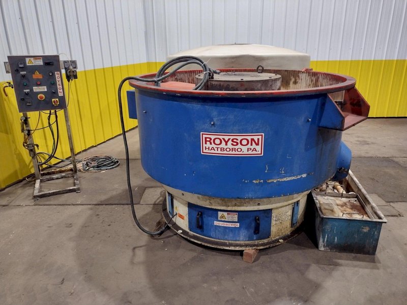 16 CUBIC FOOT ROYSON MODEL #20CTVIS VIBRATORY FINISHING BOWL DEBURRING: STOCK #18999