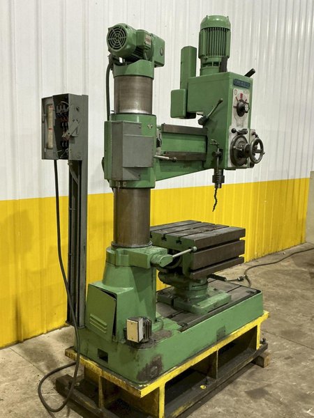 3' X 9" WILLIS BERGO BERGONZI MODEL #FS870 RADIAL ARM DRILL: YOBRO #25326