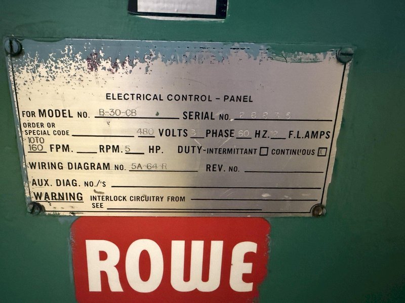 10,000 LBS X 24" X .105" ROWE ENTRY SERVO FEED LINE, COIL CAR, REEL, STRAIGHTENER, INDRAMAT SERVO FEED: YOBRO #24518