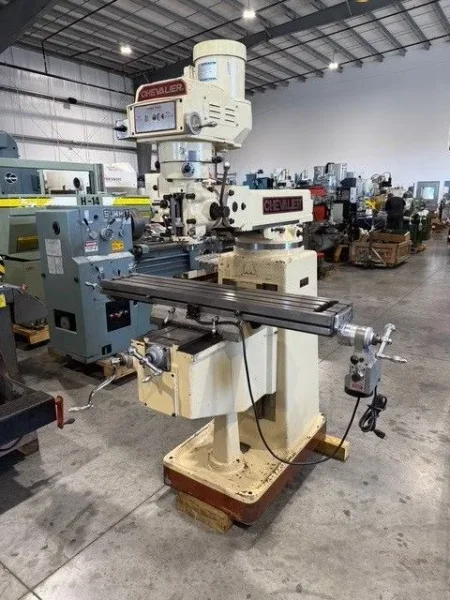 CHEVALIER KM-3VS Vertical Milling Machine 3 H.P. #7402