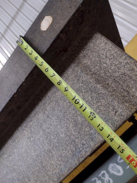 8&#039; X 4&#039; X 14&quot; MITCHELL PRECISION LAYOUT INSPECTION GRANITE TABLE: STOCK #23805