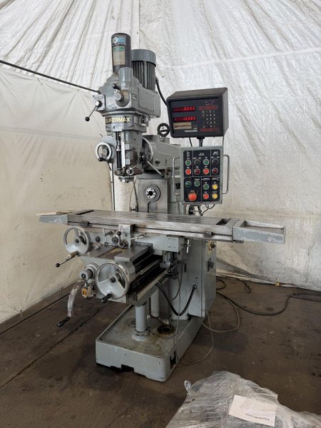 SUPERMAX YCM-2GS VERTICAL/HORIZONTAL UNIVERSAL MILL W/ TOOLING. STOCK #1008125