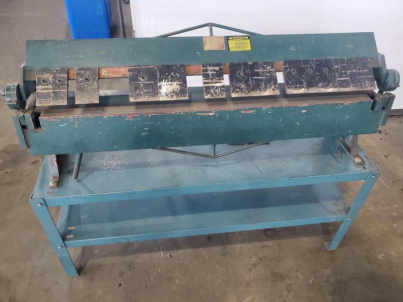 48" X 16 GA ENCO 130-5061 FINGER BRAKE PRESS. STOCK #0315423.
