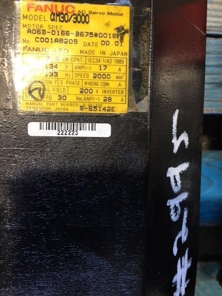 FANUC AC SERVO MOTOR STOCK #2995