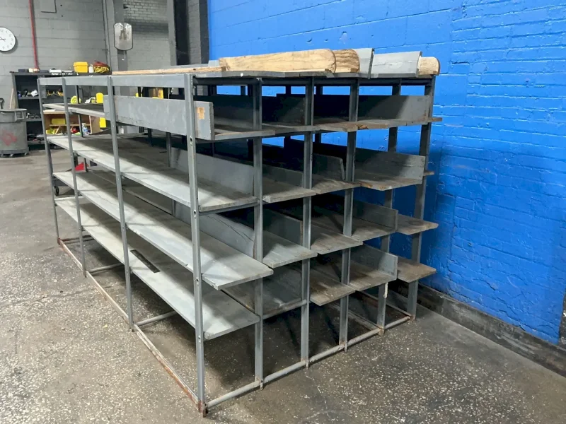 FIVE 60“X120” SHELVES, VARYING HEIGHTS SHELVING UNIT