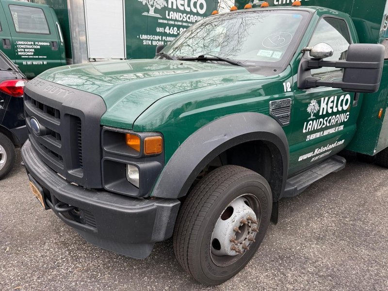 Ford F-450 Flatbed Truck, 2008 – 6.4L Power Stroke Diesel, DRW, Automatic, 12′ Bed,