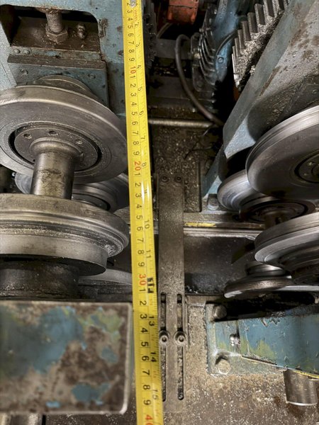 12 STAND X 2" ARBOR X 12" ROLLSPACE BRADBURY STUD MILL/ROLLFORMING LINE. STOCK # 0759026