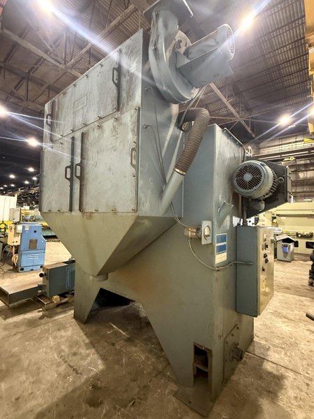 72” PANGBORN MODEL #6LK-7 ROTARY TABLE SHOT BLAST MACHINE, ONLY 962 HOURS: YOBRO #25200