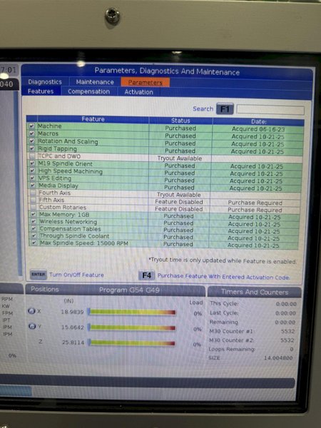 2020 Haas VF-3SSYT Used CNC Vertical Machining Center For Sale