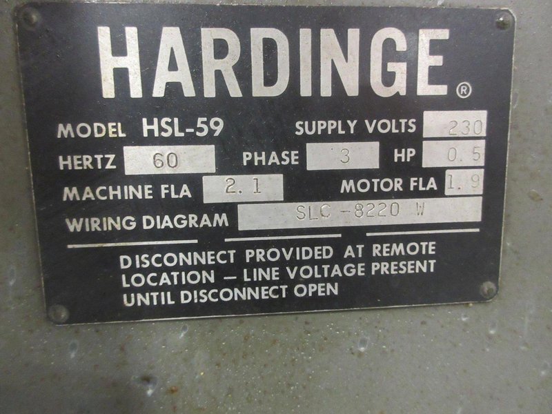Hardinge HSL-5C Speed Lathe- Auction Item