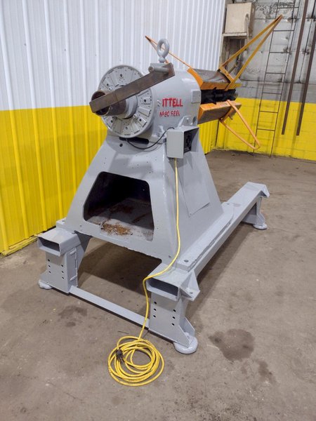10,000 LB 5 TON X 48&quot; LITTELL MODEL #90 PULL OFF SINGLE END COIL REEL UNCOILER: STOCK 12984