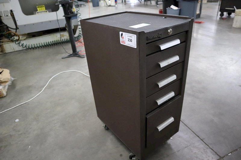 Kennedy Narrow Rolling Side Tool Box, 5 Drawers with Contents- Auction Item