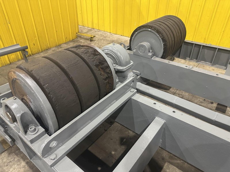 120 TON (240,000 LBS) RANSOME PANDJIRIS POWERED TANK TURNING ROLLS, POWER &amp; IDLER: STOCK #23142