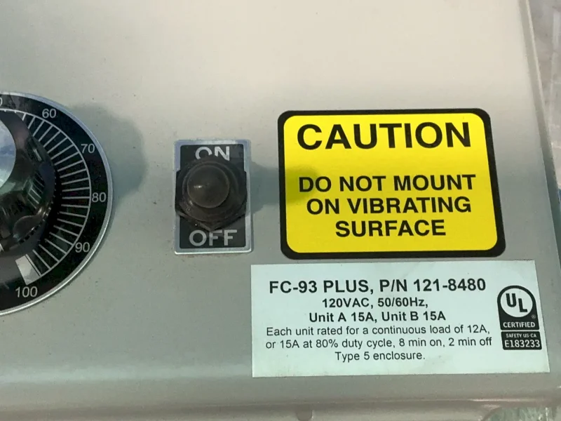 FORTVILLE FEEDERS FC-93 PLUS FEEDER CONTROL  -  121-8480