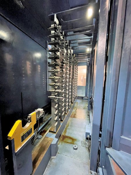 Matsuura HPlus-500 PC2 Horizontal Machining Center 2016 Fanuc 31i Control CT50 Big Plus Spindle 15,000 RPM 245 Tools On 245 Base ATC Full 4th Axis Renishaw NC4 Tool Setter ATS Through Spindle Coolant Cooljet 1000 PSI Chip Conveyor